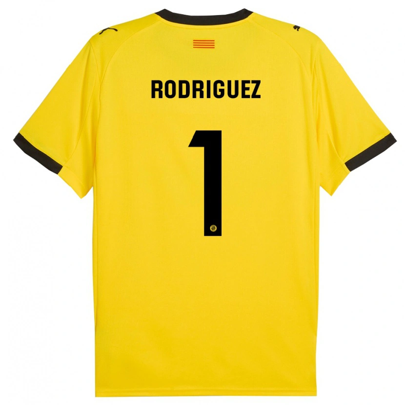 Danxen Herren Maria Rodríguez #1 Gelb Schwarz Auswärtstrikot Trikot 2025/26 T-Shirt Schweiz