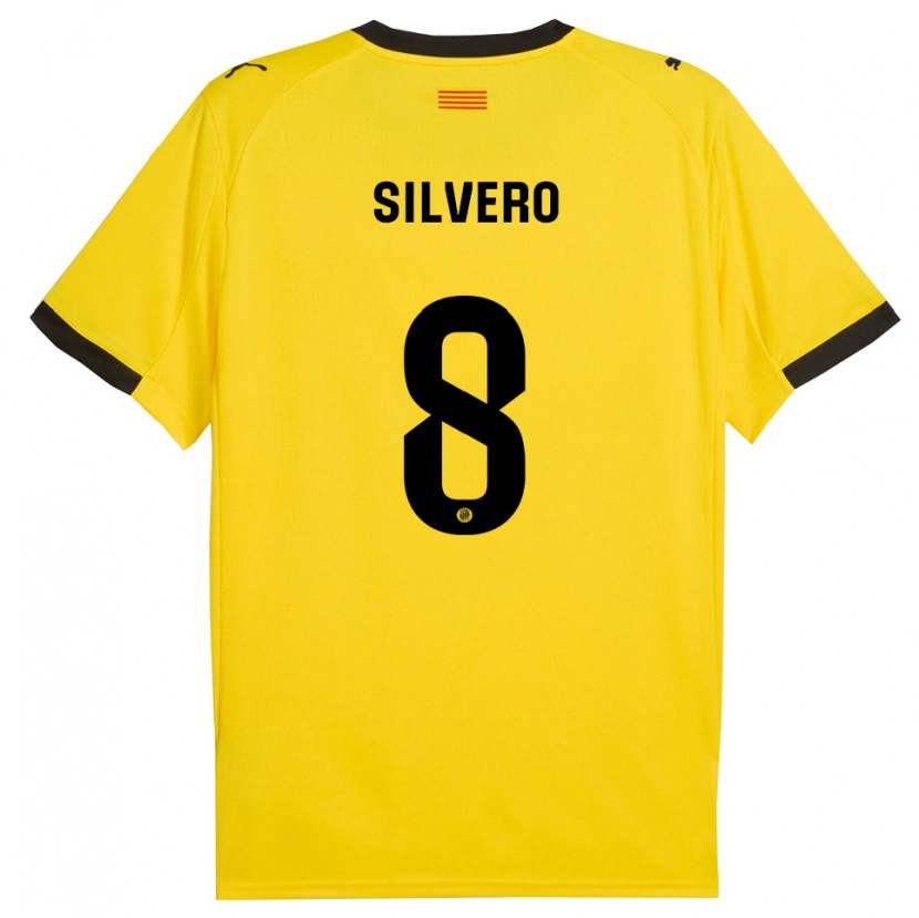 Danxen Herren Pol Silvero #8 Gelb Schwarz Auswärtstrikot Trikot 2025/26 T-Shirt Schweiz