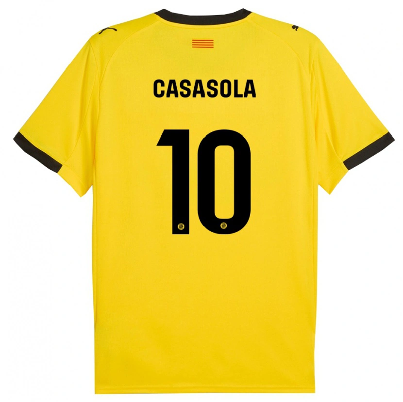 Danxen Herren Derek Casasola #10 Gelb Schwarz Auswärtstrikot Trikot 2025/26 T-Shirt Schweiz