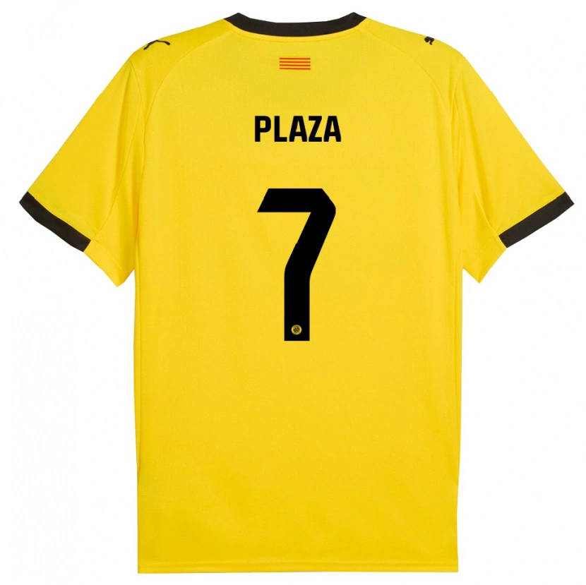 Danxen Herren Nacho Plaza #7 Gelb Schwarz Auswärtstrikot Trikot 2025/26 T-Shirt Schweiz