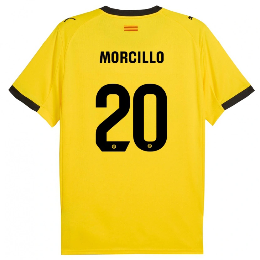 Danxen Herren Luis Morcillo #20 Gelb Schwarz Auswärtstrikot Trikot 2025/26 T-Shirt Schweiz