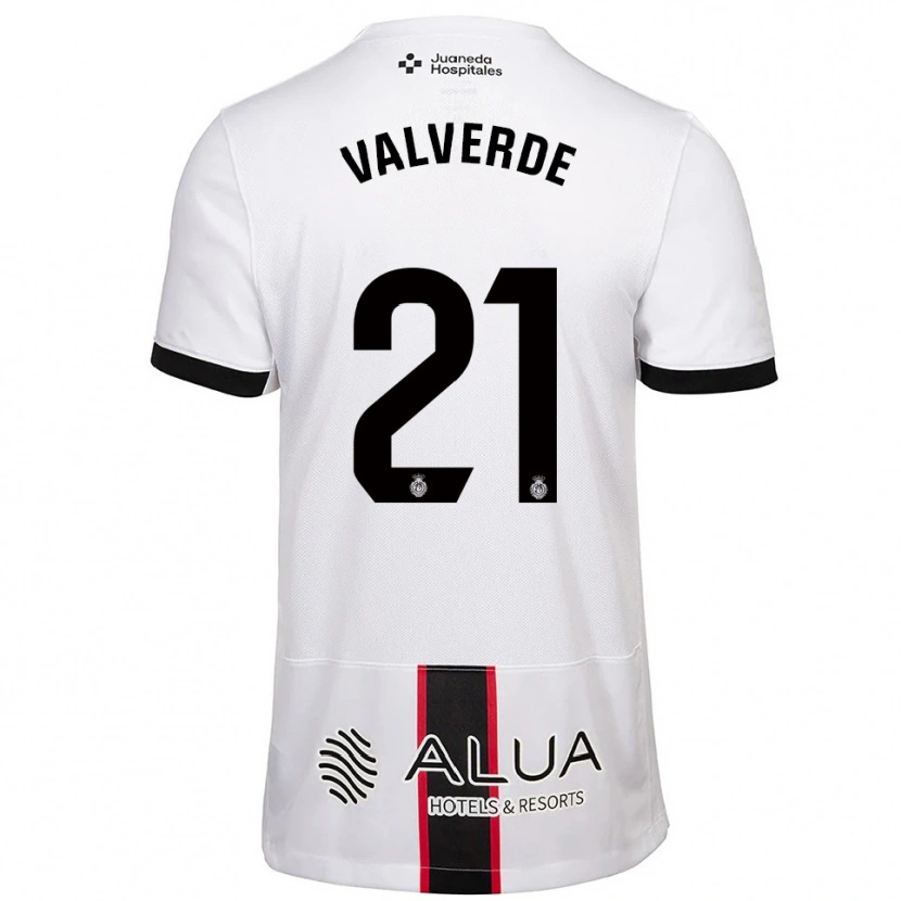 Danxen Herren David Valverde #21 Weiß Schwarz Auswärtstrikot Trikot 2025/26 T-Shirt Schweiz