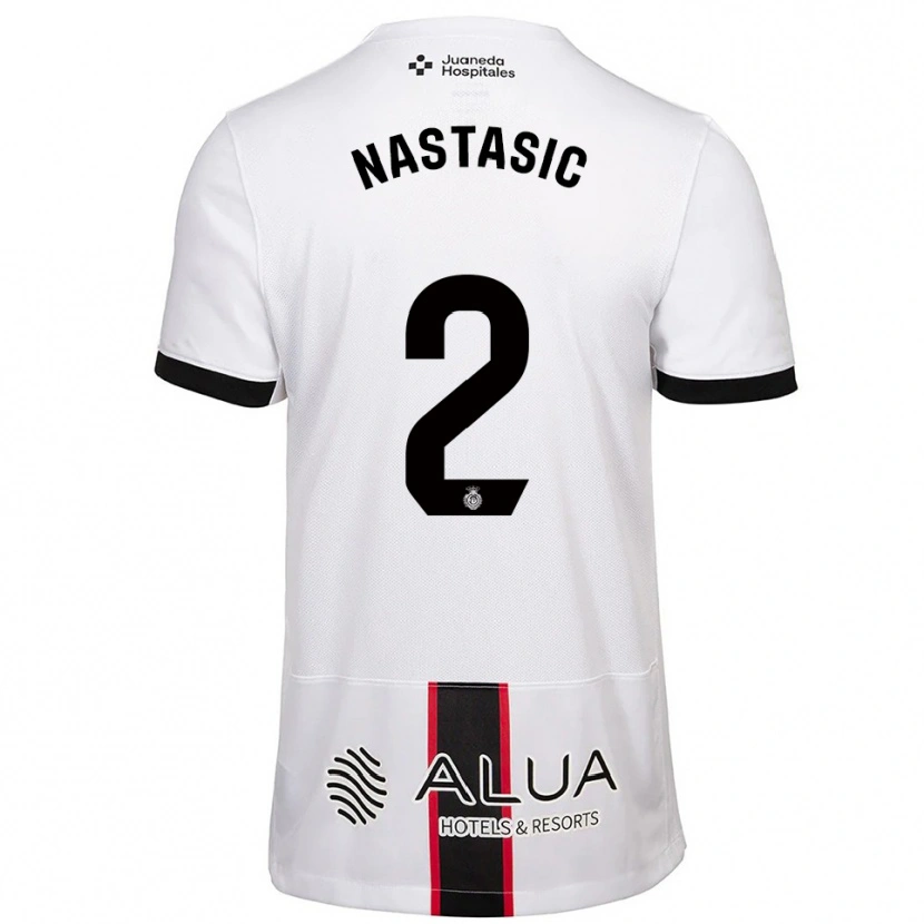 Danxen Herren Matija Nastasic #2 Weiß Schwarz Auswärtstrikot Trikot 2025/26 T-Shirt Schweiz