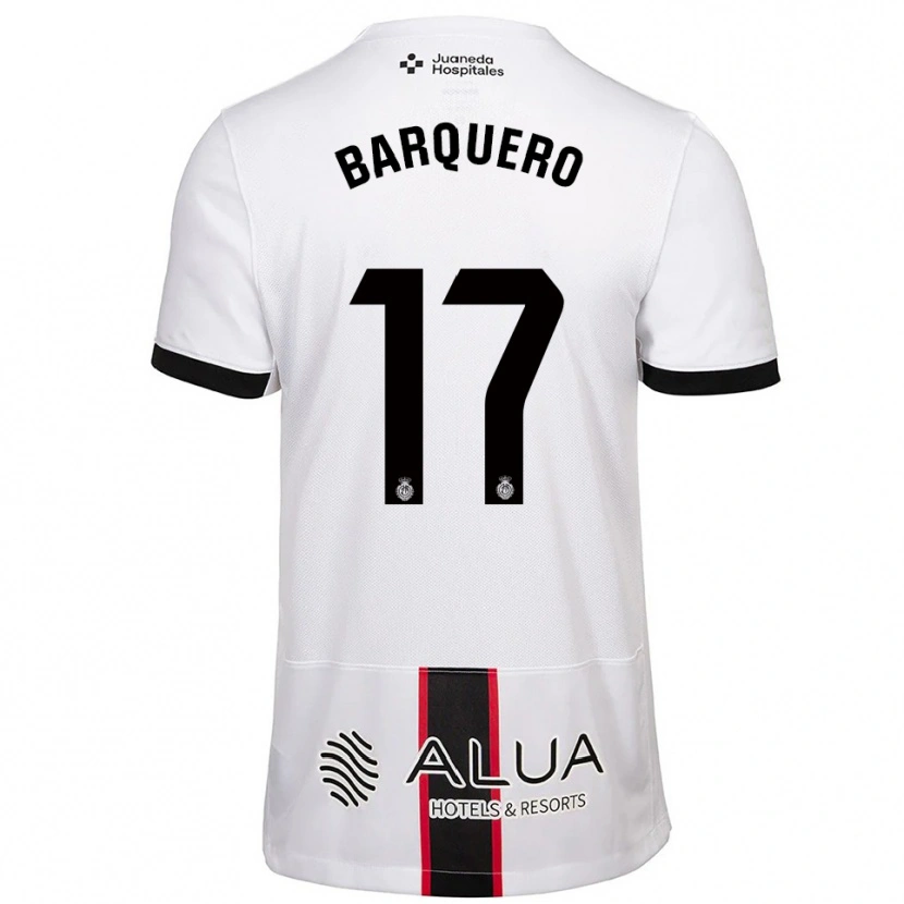 Danxen Herren Adrián Barquero #17 Weiß Schwarz Auswärtstrikot Trikot 2025/26 T-Shirt Schweiz
