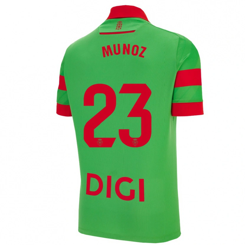 Danxen Herren Víctor Muñoz #23 Grün Rot Auswärtstrikot Trikot 2025/26 T-Shirt Schweiz