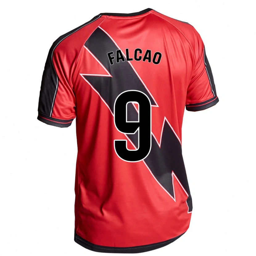 Danxen Herren Radamel Falcao #9 Rot Schwarz Auswärtstrikot Trikot 2025/26 T-Shirt Schweiz