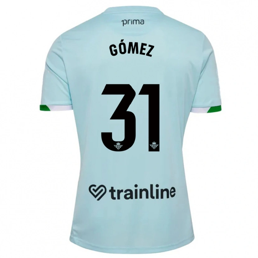 Danxen Herren Valentín Gómez #31 Himmelblau Grün Auswärtstrikot Trikot 2025/26 T-Shirt Schweiz