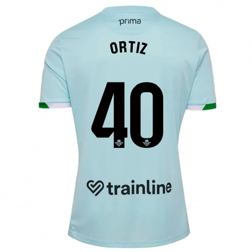 Danxen Herren Ángel Ortiz #40 Himmelblau Grün Auswärtstrikot Trikot 2025/26 T-Shirt Schweiz
