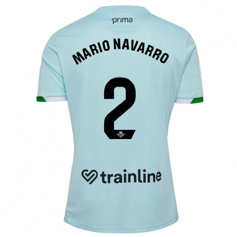 Danxen Herren Mario Navarro #2 Himmelblau Grün Auswärtstrikot Trikot 2025/26 T-Shirt Schweiz