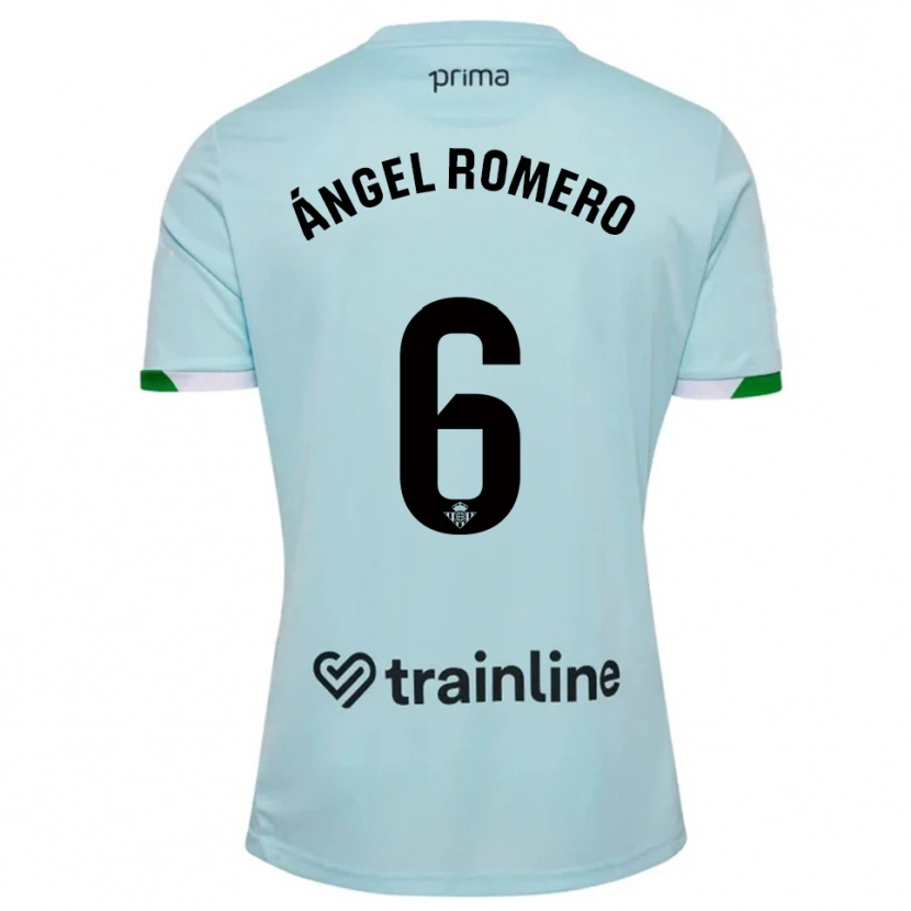 Danxen Herren Miguel Ángel Romero #6 Himmelblau Grün Auswärtstrikot Trikot 2025/26 T-Shirt Schweiz