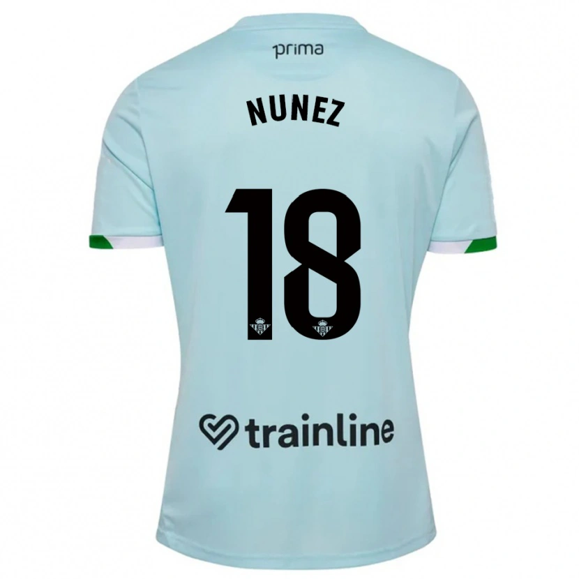 Danxen Herren Romina Núñez #18 Himmelblau Grün Auswärtstrikot Trikot 2025/26 T-Shirt Schweiz