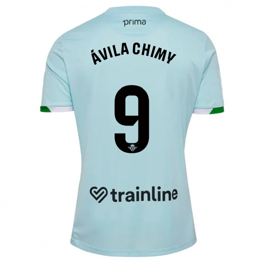 Danxen Herren Chimy Ávila #9 Himmelblau Grün Auswärtstrikot Trikot 2025/26 T-Shirt Schweiz