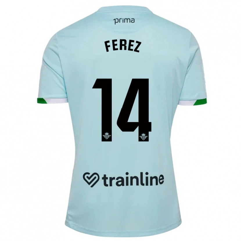 Danxen Herren Carolina Férez #14 Himmelblau Grün Auswärtstrikot Trikot 2025/26 T-Shirt Schweiz