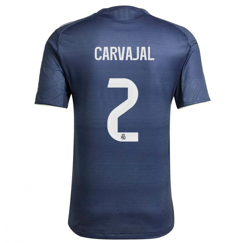 Danxen Herren Daniel Carvajal #2 Marine Silber Auswärtstrikot Trikot 2025/26 T-Shirt Schweiz