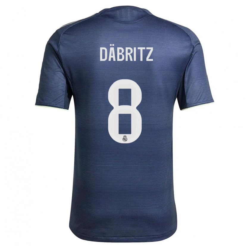 Danxen Herren Sara Däbritz #8 Marine Silber Auswärtstrikot Trikot 2025/26 T-Shirt Schweiz