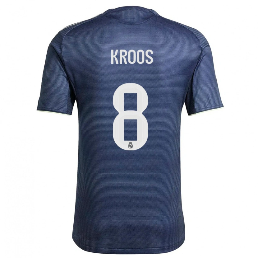 Danxen Herren Toni Kroos #8 Marine Silber Auswärtstrikot Trikot 2025/26 T-Shirt Schweiz