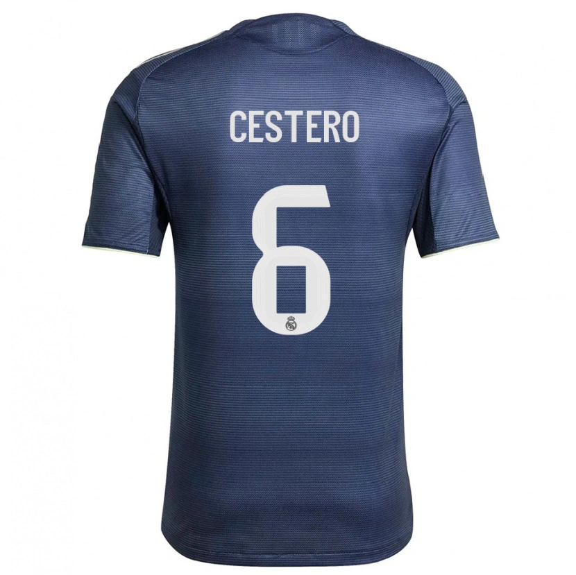 Danxen Herren Jorge Cestero #6 Marine Silber Auswärtstrikot Trikot 2025/26 T-Shirt Schweiz