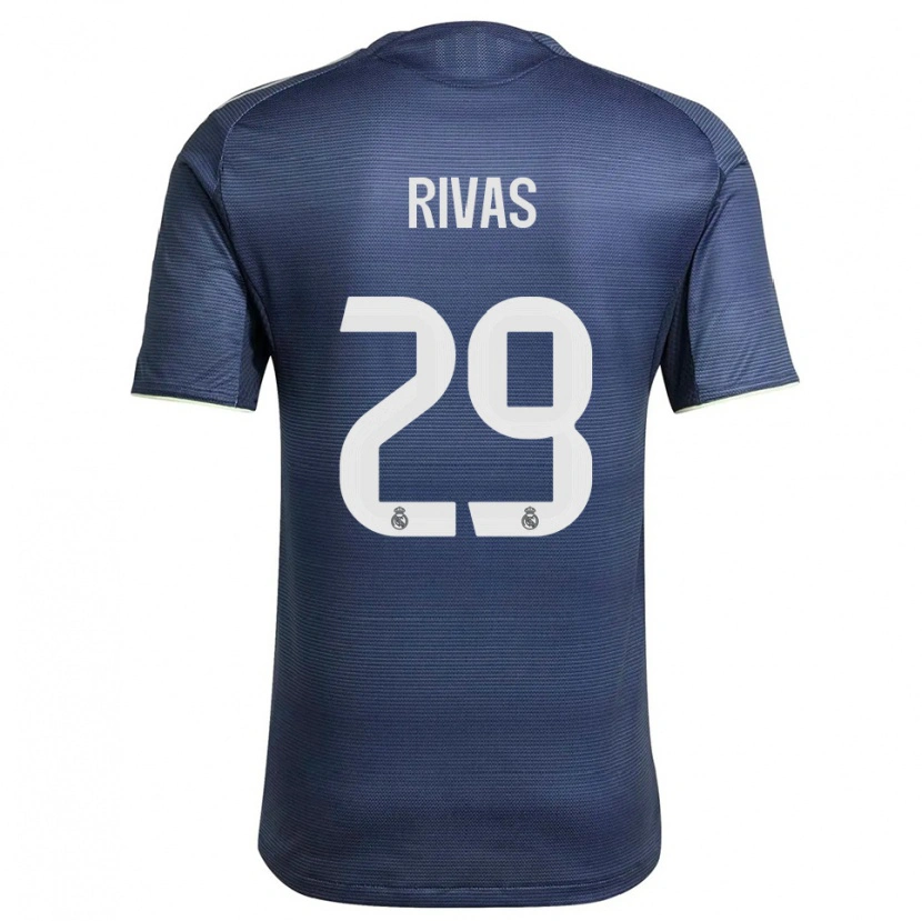 Danxen Herren Mario Rivas #29 Marine Silber Auswärtstrikot Trikot 2025/26 T-Shirt Schweiz