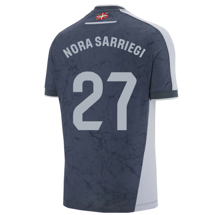 Danxen Herren Nora Sarriegi Galdos #27 Dunkelblau Weiß Auswärtstrikot Trikot 2025/26 T-Shirt Schweiz