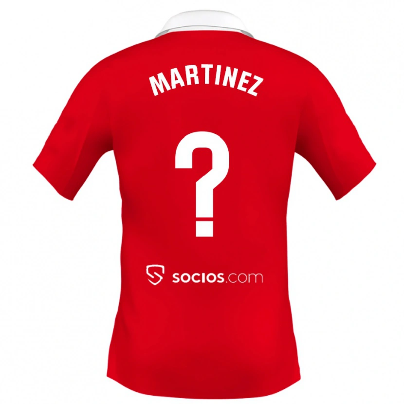 Danxen Herren Mario Martínez #0 Rot Weiß Grau Auswärtstrikot Trikot 2025/26 T-Shirt Schweiz