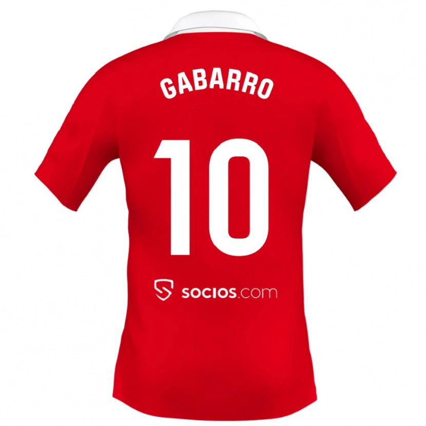 Danxen Herren María Inmaculada Gabarro Romero #10 Rot Weiß Grau Auswärtstrikot Trikot 2025/26 T-Shirt Schweiz