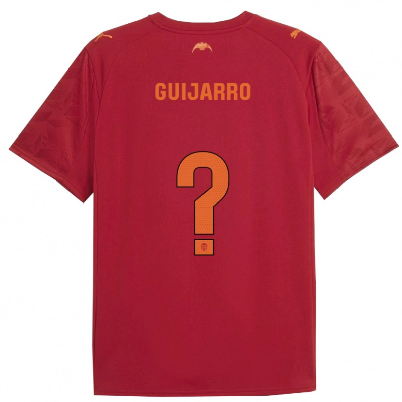Danxen Herren Hugo Guijarro #0 Rot Orange Auswärtstrikot Trikot 2025/26 T-Shirt Schweiz