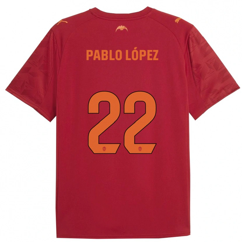 Danxen Herren Pablo López #22 Rot Orange Auswärtstrikot Trikot 2025/26 T-Shirt Schweiz