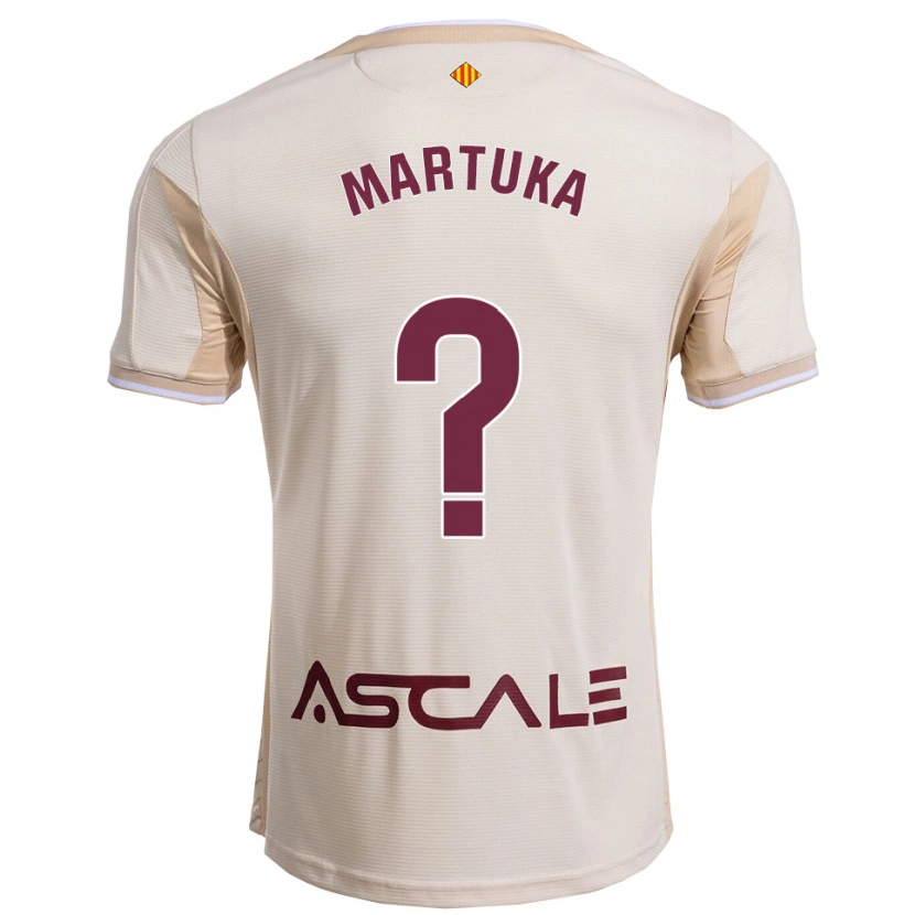 Danxen Herren Marta Molinero Velasco #0 Cremeweiß Burgunderrot Auswärtstrikot Trikot 2025/26 T-Shirt Schweiz