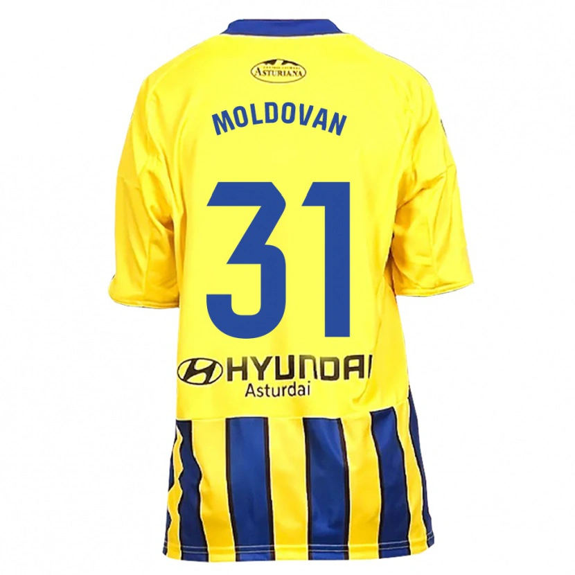Danxen Herren Horațiu Moldovan #31 Gelb Blau Auswärtstrikot Trikot 2025/26 T-Shirt Schweiz