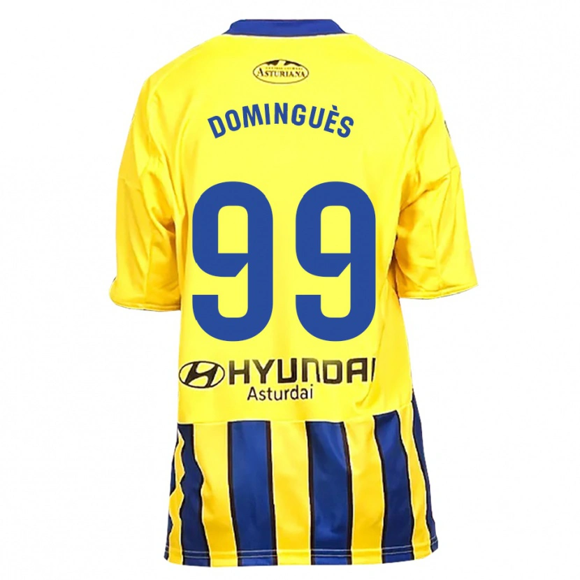 Danxen Herren Brandon Dominguès #99 Gelb Blau Auswärtstrikot Trikot 2025/26 T-Shirt Schweiz