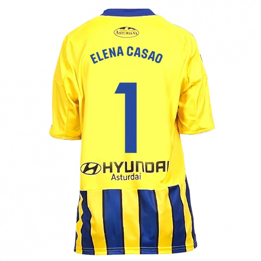 Danxen Herren Elena Casao López #1 Gelb Blau Auswärtstrikot Trikot 2025/26 T-Shirt Schweiz