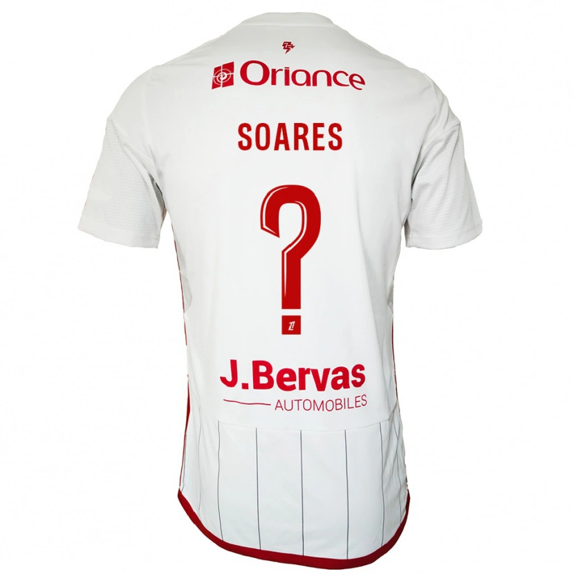Danxen Herren Louane Das Neves Soares #0 Weiß Rot Auswärtstrikot Trikot 2025/26 T-Shirt Schweiz