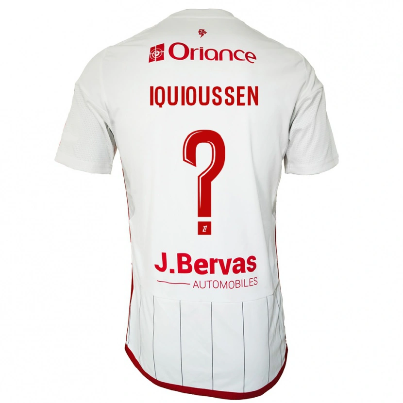 Danxen Herren Adam Iquioussen #0 Weiß Rot Auswärtstrikot Trikot 2025/26 T-Shirt Schweiz