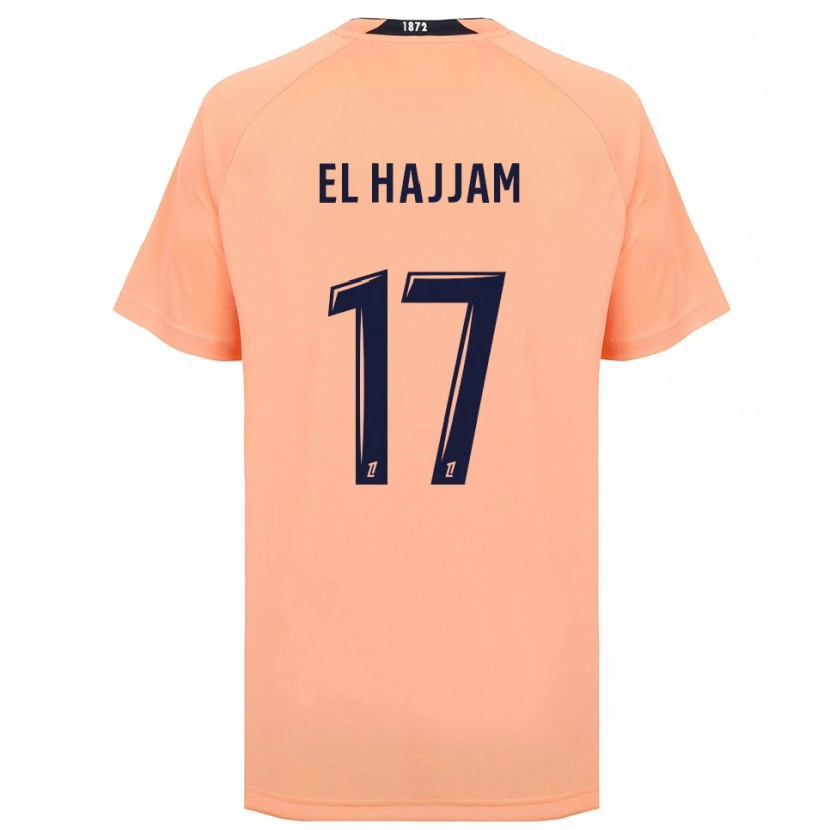 Danxen Herren Oualid El Hajjam #17 Orange Marineblau Auswärtstrikot Trikot 2025/26 T-Shirt Schweiz