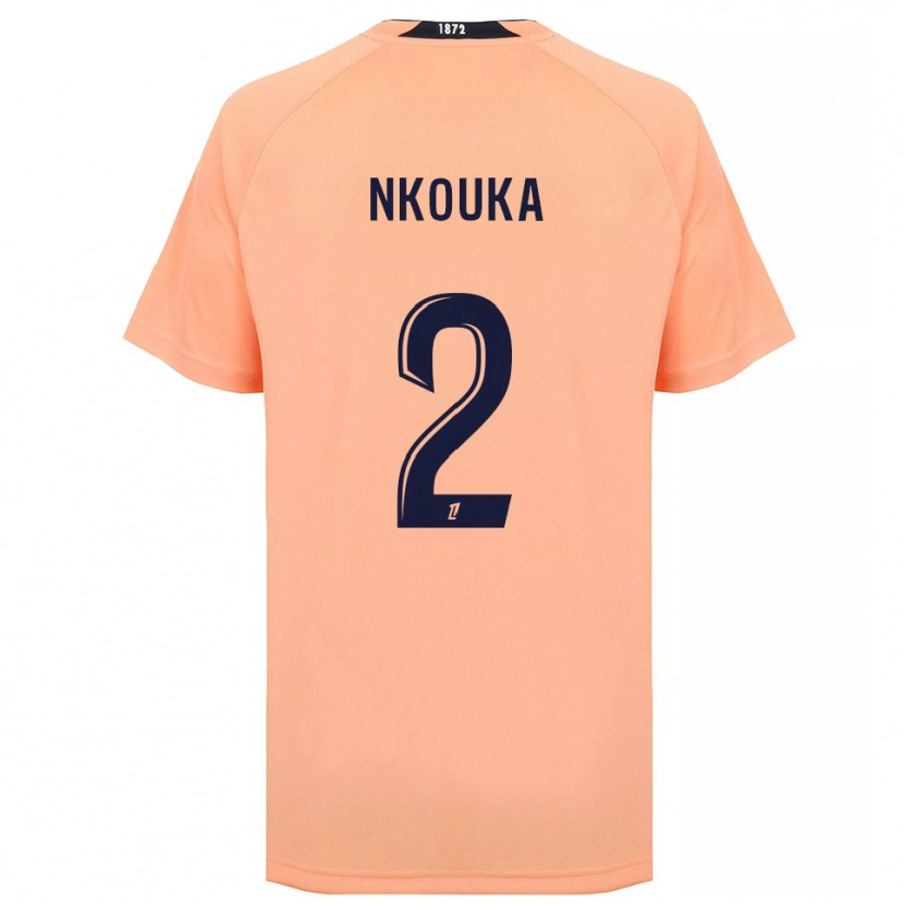 Danxen Herren Ethan Nkouka #2 Orange Marineblau Auswärtstrikot Trikot 2025/26 T-Shirt Schweiz