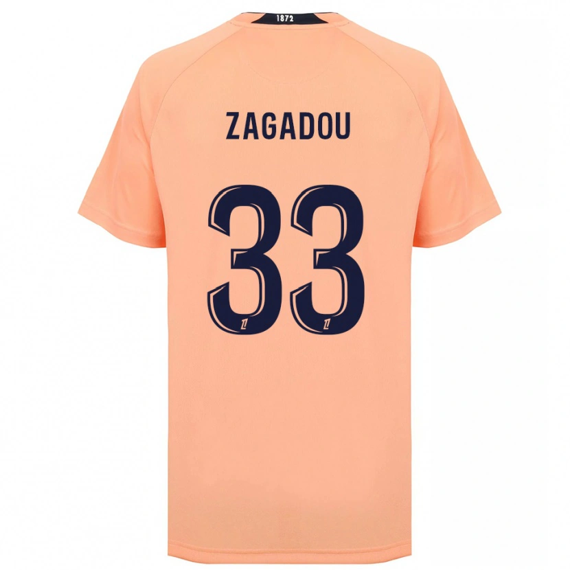 Danxen Herren Stephan Zagadou #33 Orange Marineblau Auswärtstrikot Trikot 2025/26 T-Shirt Schweiz