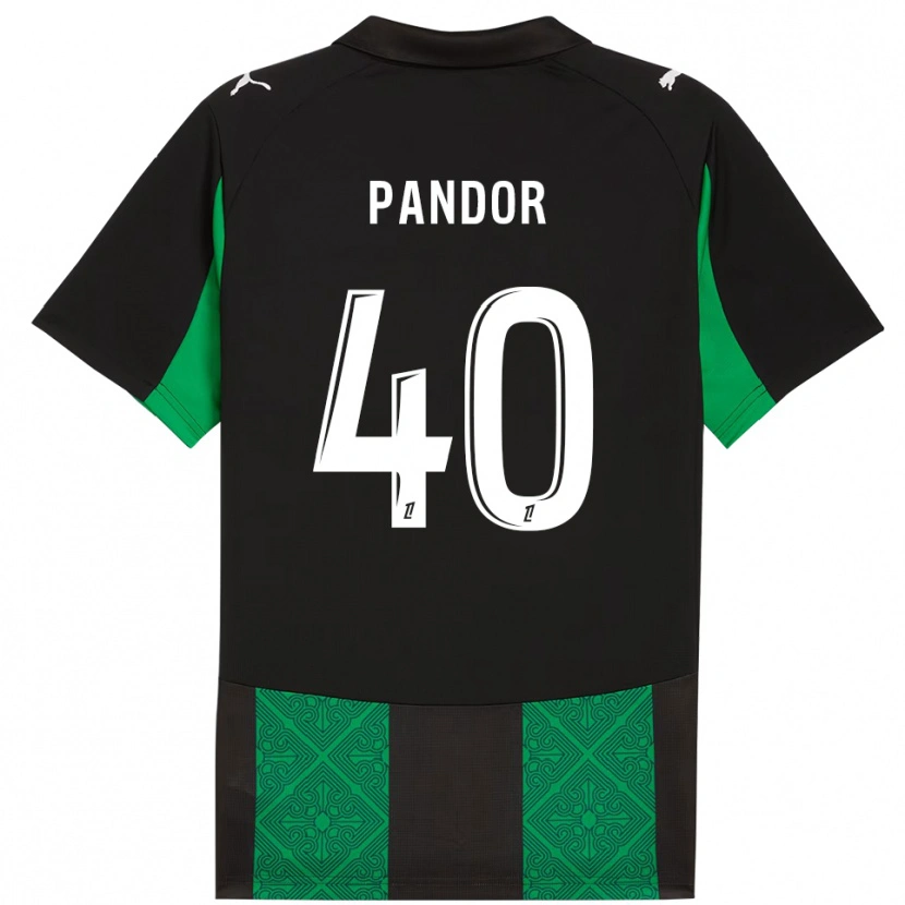 Danxen Herren Yannick Pandor #40 Schwarz Grün Auswärtstrikot Trikot 2025/26 T-Shirt Schweiz