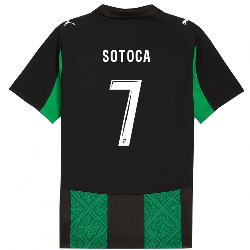 Danxen Herren Florian Sotoca #7 Schwarz Grün Auswärtstrikot Trikot 2025/26 T-Shirt Schweiz