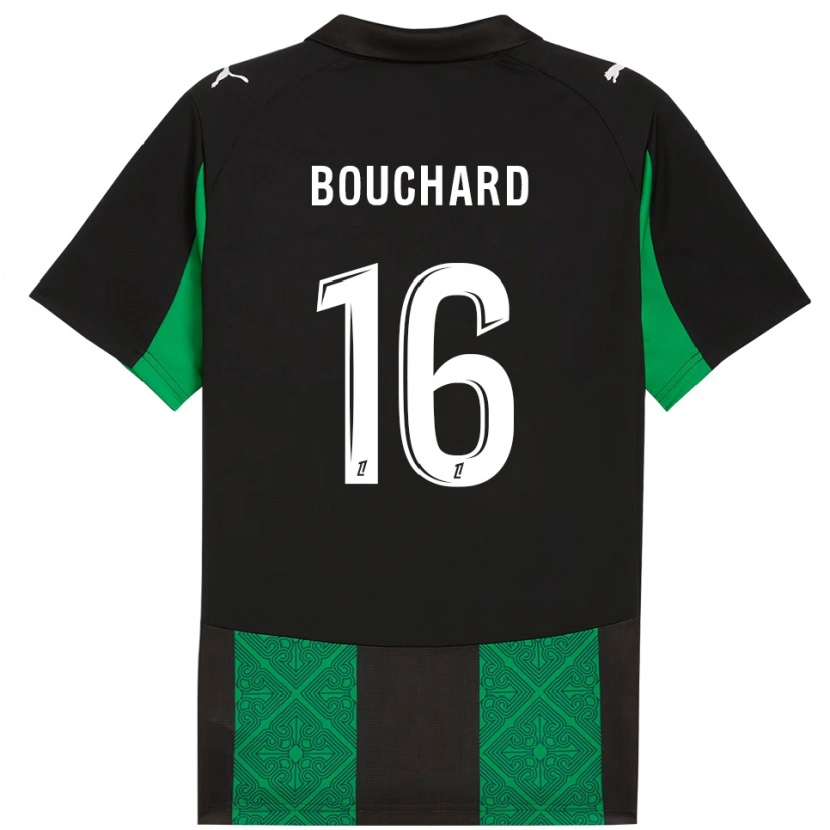 Danxen Herren Ambre Bouchard #16 Schwarz Grün Auswärtstrikot Trikot 2025/26 T-Shirt Schweiz