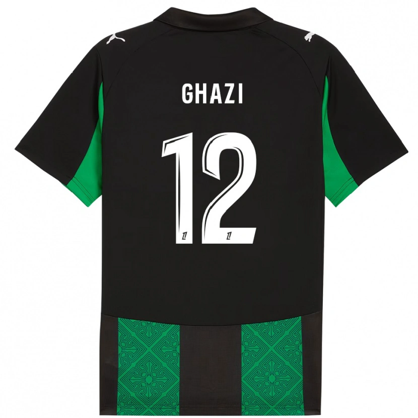 Danxen Herren Ali Ghazi #12 Schwarz Grün Auswärtstrikot Trikot 2025/26 T-Shirt Schweiz
