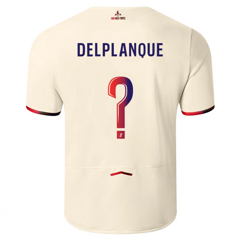 Danxen Herren Gaël Delplanque #0 Cremeweiß Rot Auswärtstrikot Trikot 2025/26 T-Shirt Schweiz