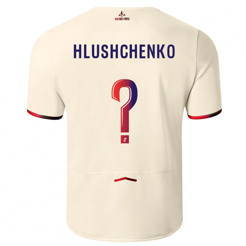 Danxen Herren Inna Hlushchenko #0 Cremeweiß Rot Auswärtstrikot Trikot 2025/26 T-Shirt Schweiz