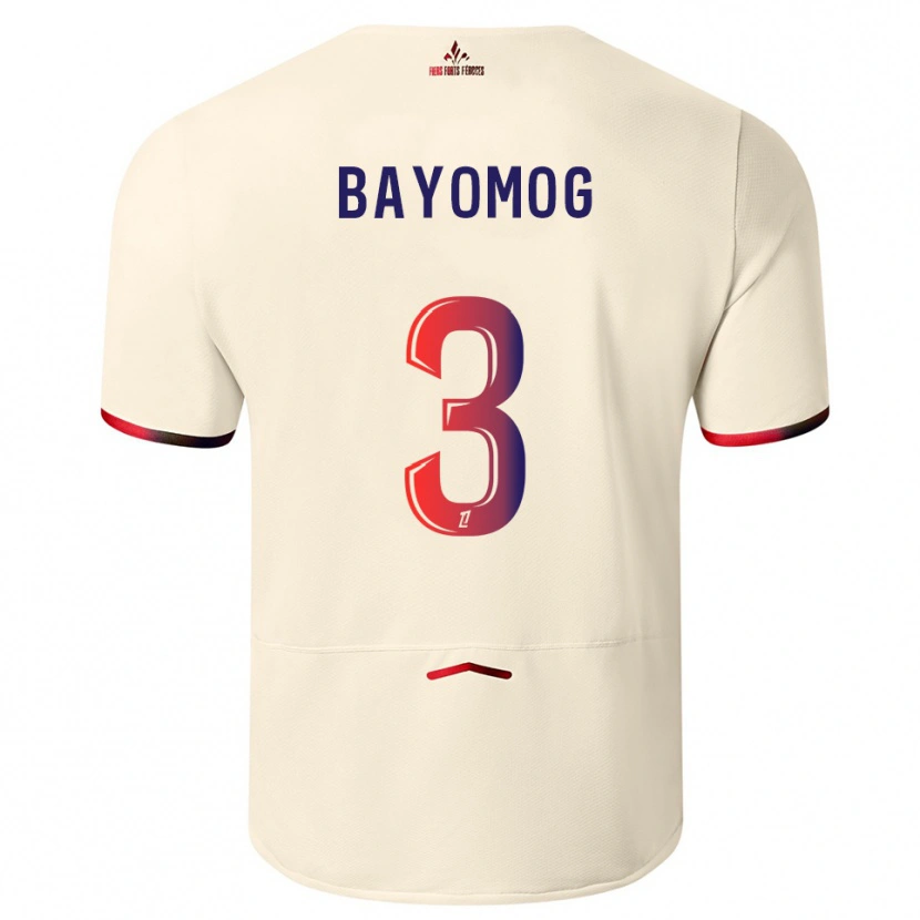 Danxen Herren Hugo Bayomog #3 Cremeweiß Rot Auswärtstrikot Trikot 2025/26 T-Shirt Schweiz