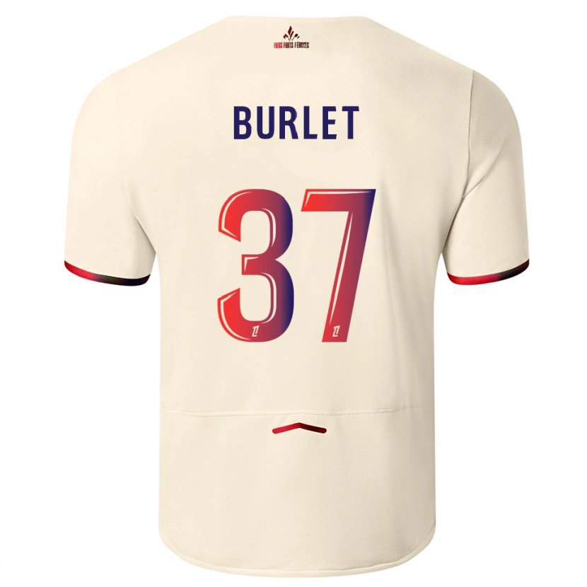 Danxen Herren Vincent Burlet #37 Cremeweiß Rot Auswärtstrikot Trikot 2025/26 T-Shirt Schweiz