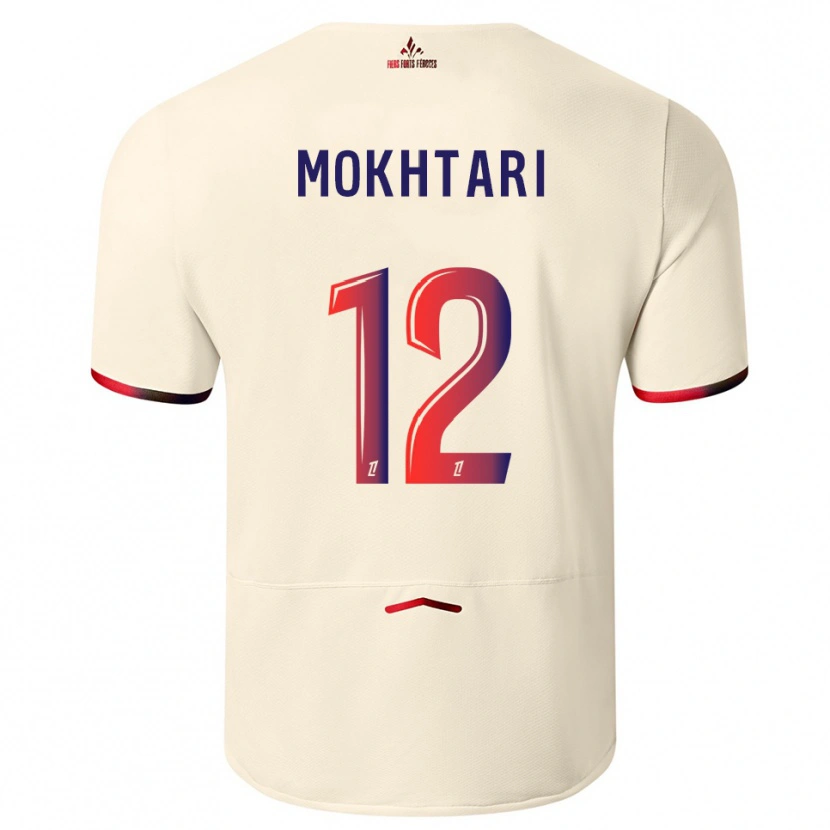 Danxen Herren Brahim Mokhtari #12 Cremeweiß Rot Auswärtstrikot Trikot 2025/26 T-Shirt Schweiz