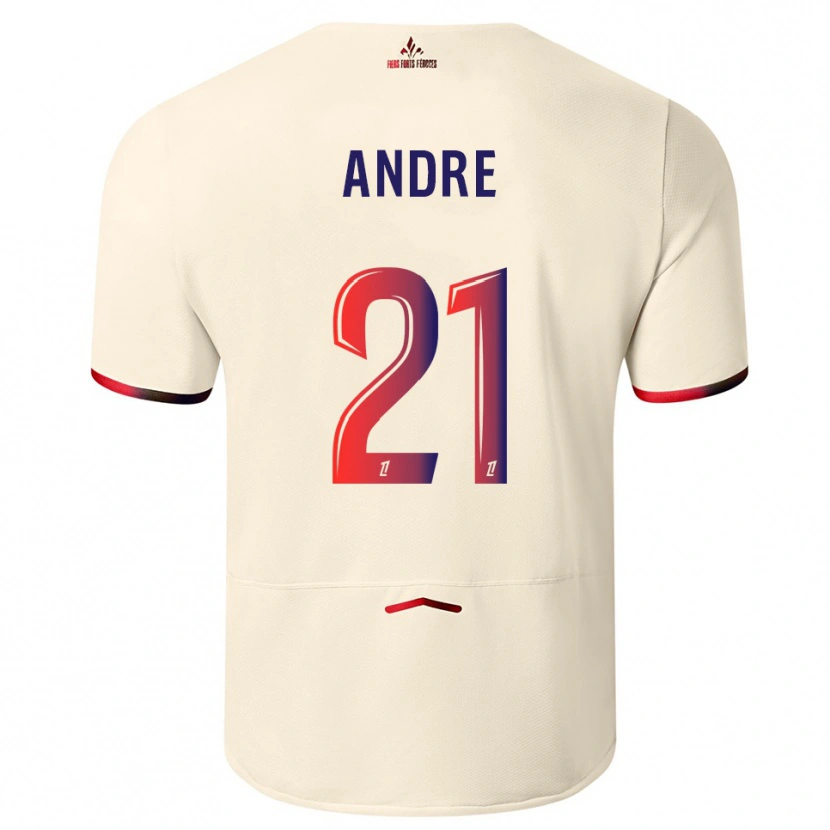 Danxen Herren Benjamin André #21 Cremeweiß Rot Auswärtstrikot Trikot 2025/26 T-Shirt Schweiz