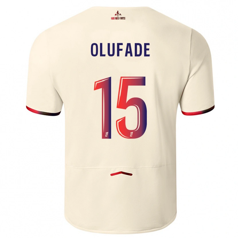 Danxen Herren Kingsley Olufade #15 Cremeweiß Rot Auswärtstrikot Trikot 2025/26 T-Shirt Schweiz