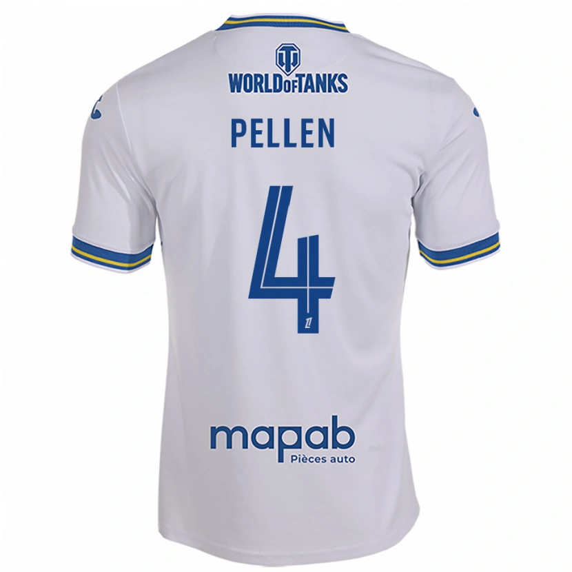 Danxen Herren Louise Pellen #4 Weiß Himmelblau Auswärtstrikot Trikot 2025/26 T-Shirt Schweiz