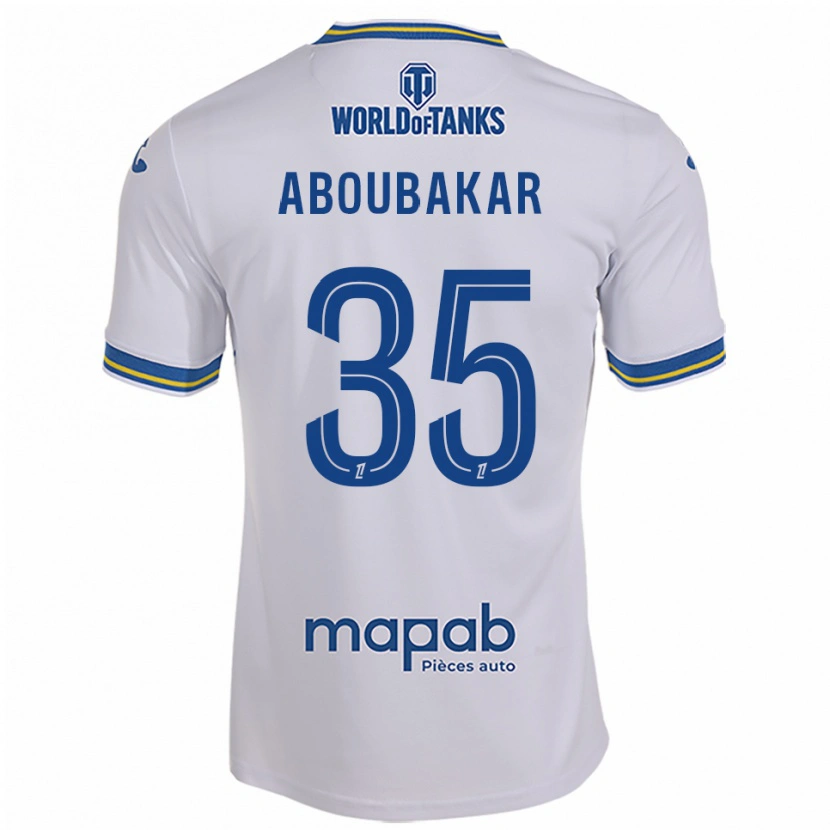 Danxen Herren Siddick Aboubakar #35 Weiß Himmelblau Auswärtstrikot Trikot 2025/26 T-Shirt Schweiz