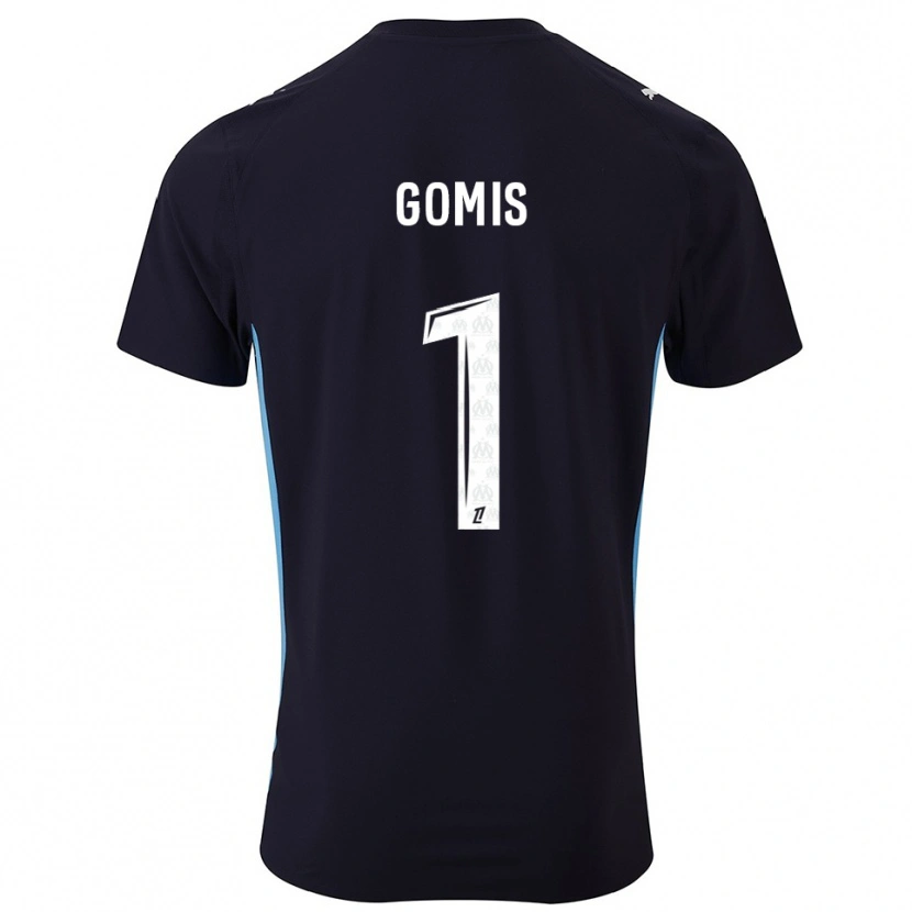 Danxen Herren Ibrahim Gomis #1 Schwarz Himmelblau Auswärtstrikot Trikot 2025/26 T-Shirt Schweiz